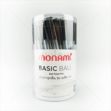 MONAMI ปากกาลูกลื่น ปลอก BASIC BALL 0.5 <1/50> ดำ